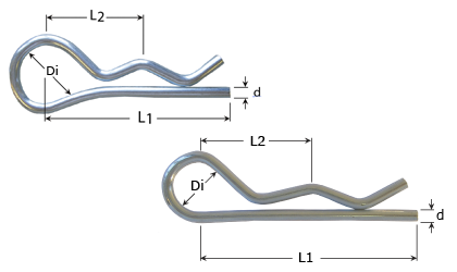 Teknisk ritning - Sprintar - Galvaniserade